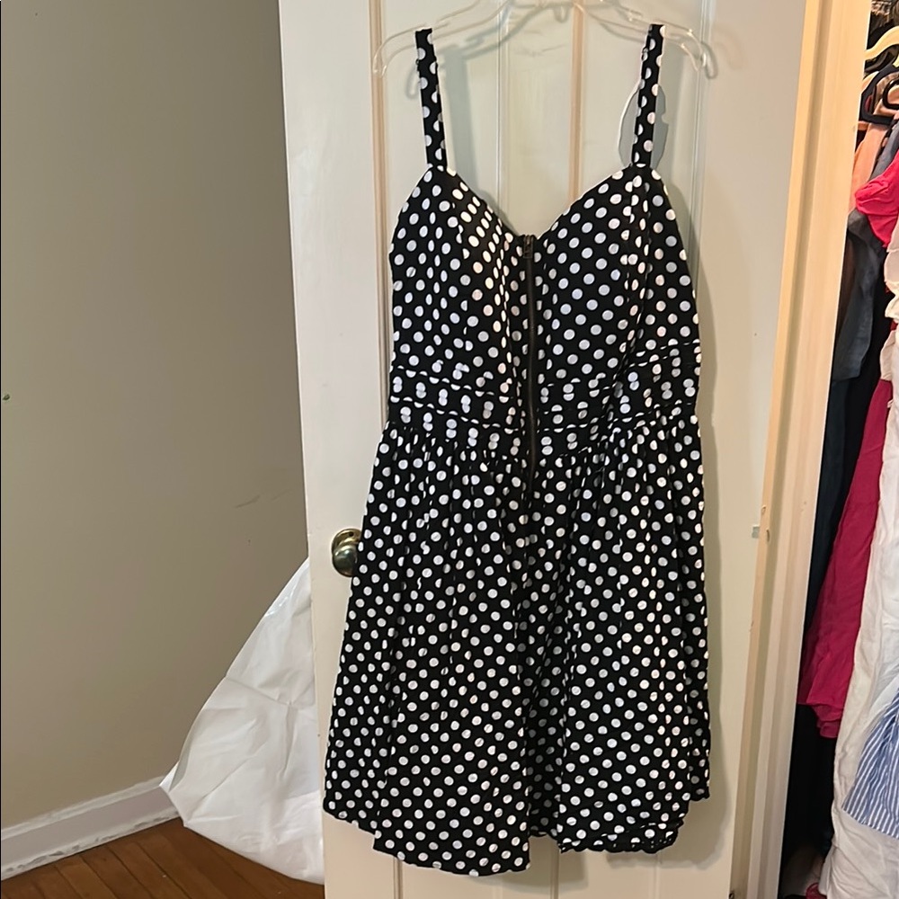 Black and White Polka Dot Vintage Inspired Dress